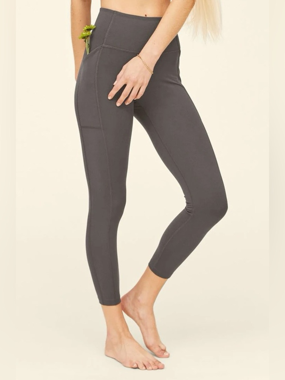 Girlfriend Collective Compressive Pocket Leggings Gray Women’s Size S